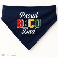 Proud Hbcu Dad Black College And University FatherS Day USA-Made Doggie Bandana thumb 0