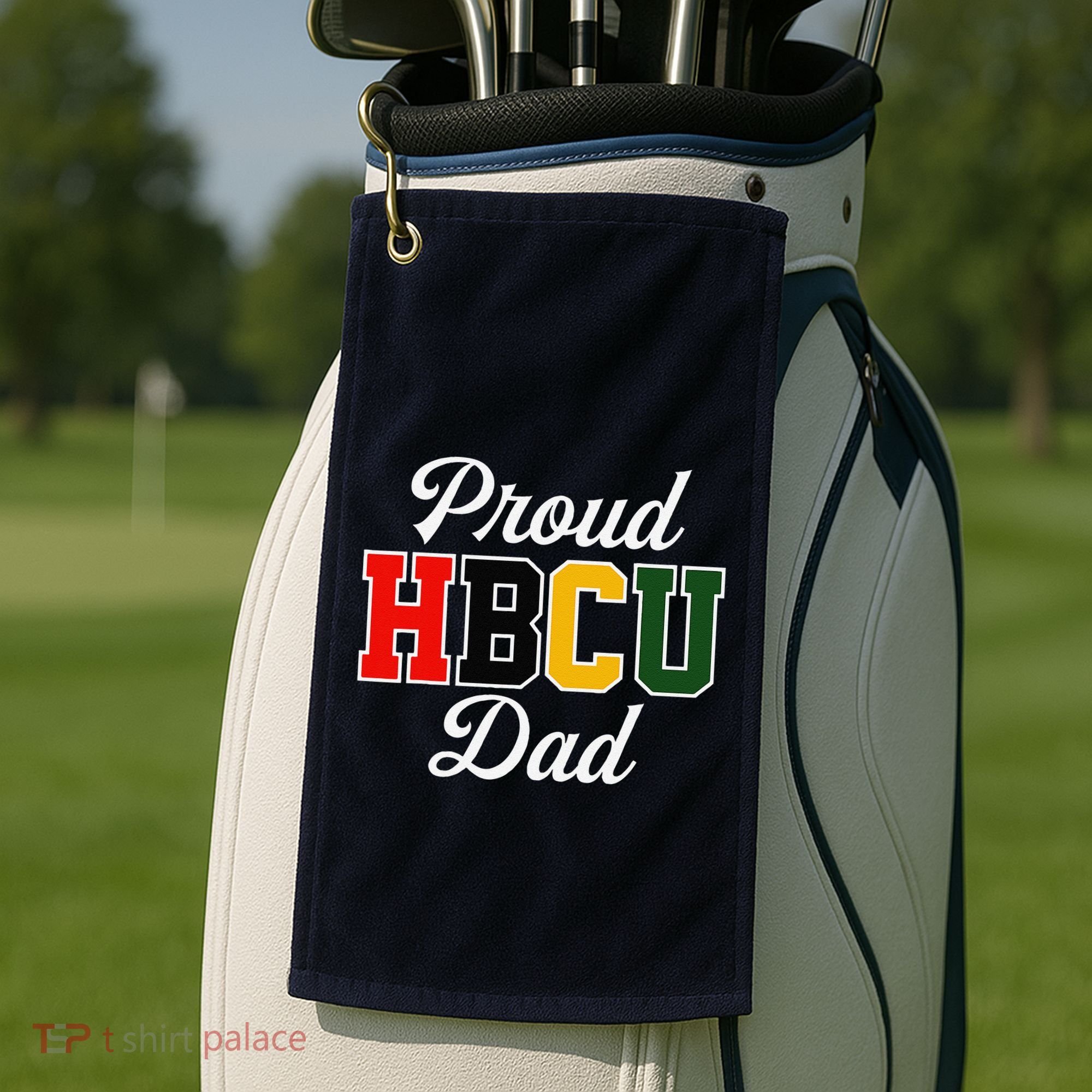 Proud Hbcu Dad Black College And University FatherS Day Golf Towel