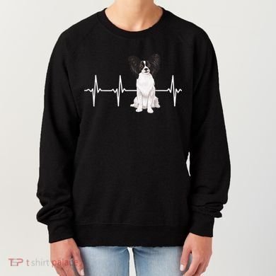 Papillon Heartbeat Dog Lover Women's Sweatshirt