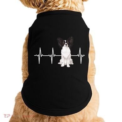 Papillon Heartbeat Dog Lover Doggie Tank