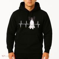 Papillon Heartbeat Dog Lover Hoodie thumb 2