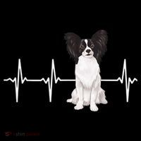 Papillon Heartbeat Dog Lover Long Sleeve Shirt thumb 2