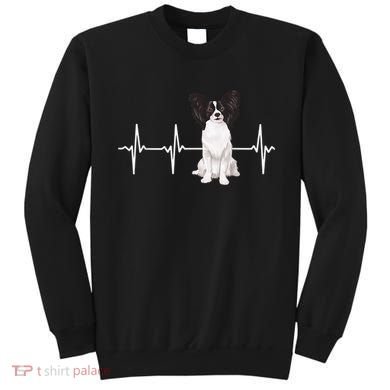 Papillon Heartbeat Dog Lover Sweatshirt