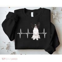 Papillon Heartbeat Dog Lover Sweatshirt thumb 2