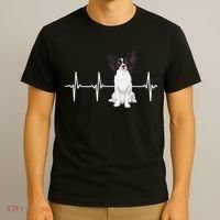 Papillon Heartbeat Dog Lover T-Shirt thumb 3