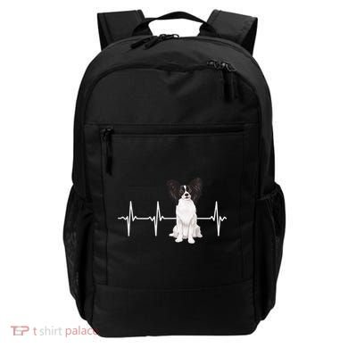 Papillon Heartbeat Dog Lover Backpack