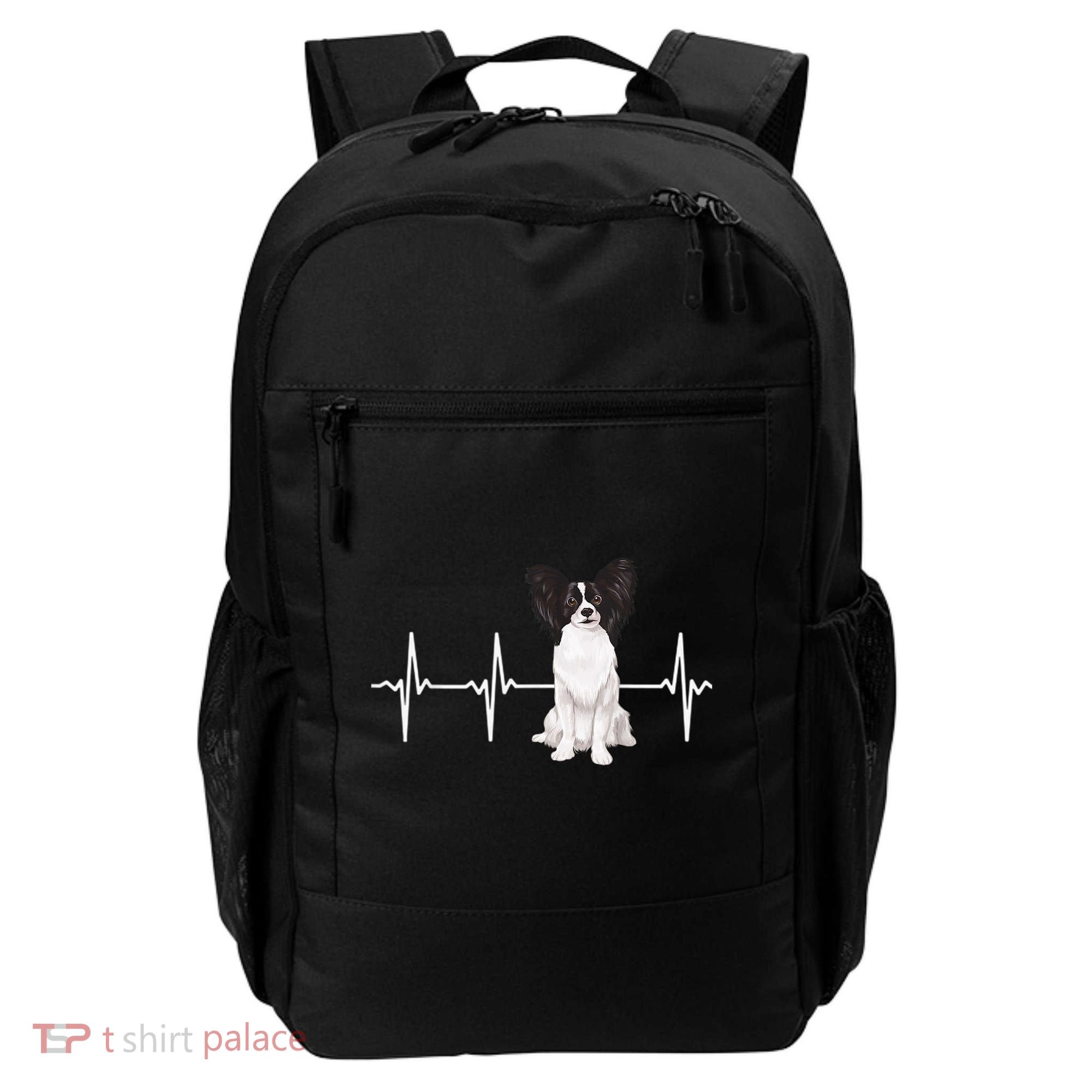 Papillon Heartbeat Dog Lover Backpack