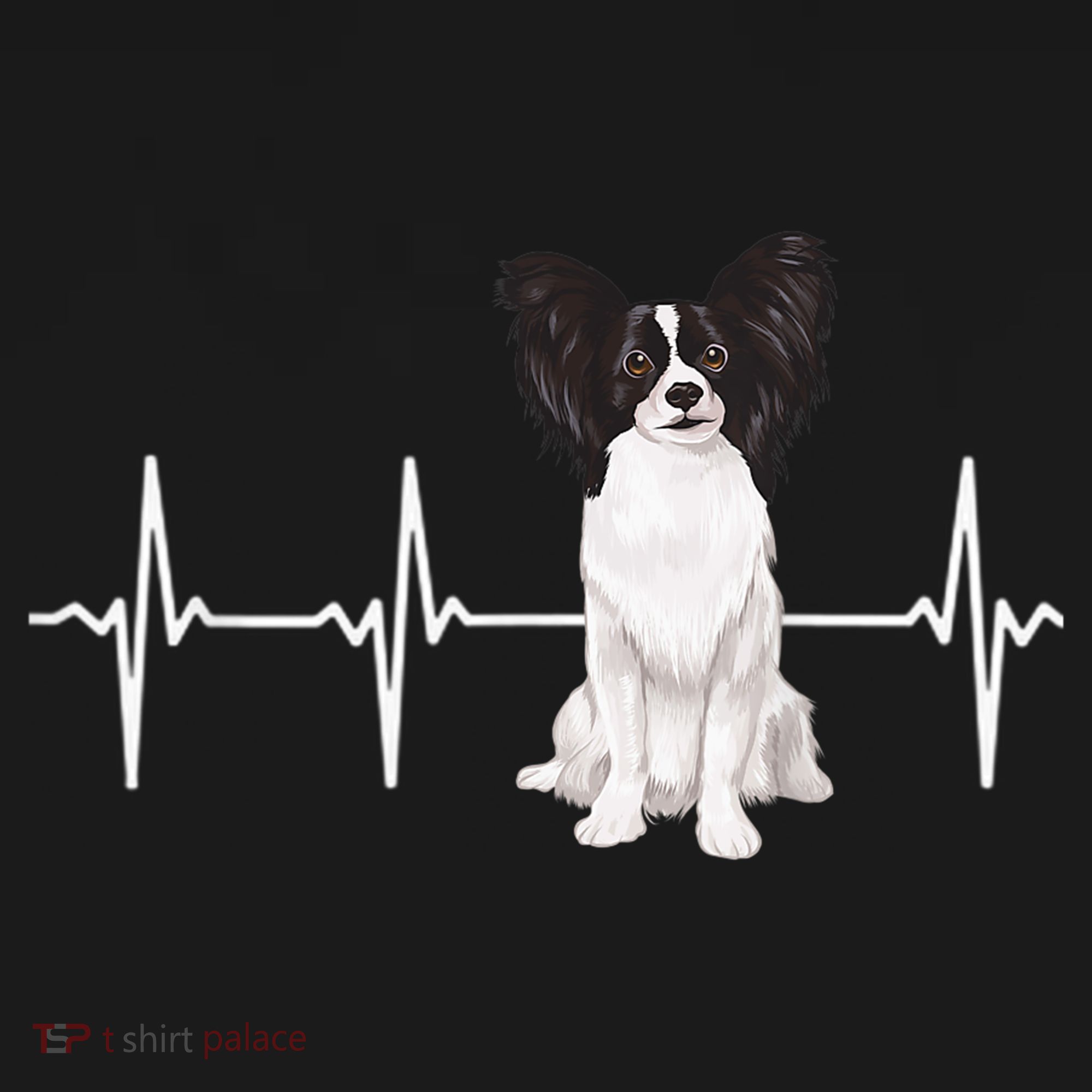 Papillon Heartbeat Dog Lover Pajama Set