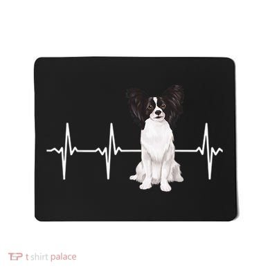 Papillon Heartbeat Dog Lover Mousepad