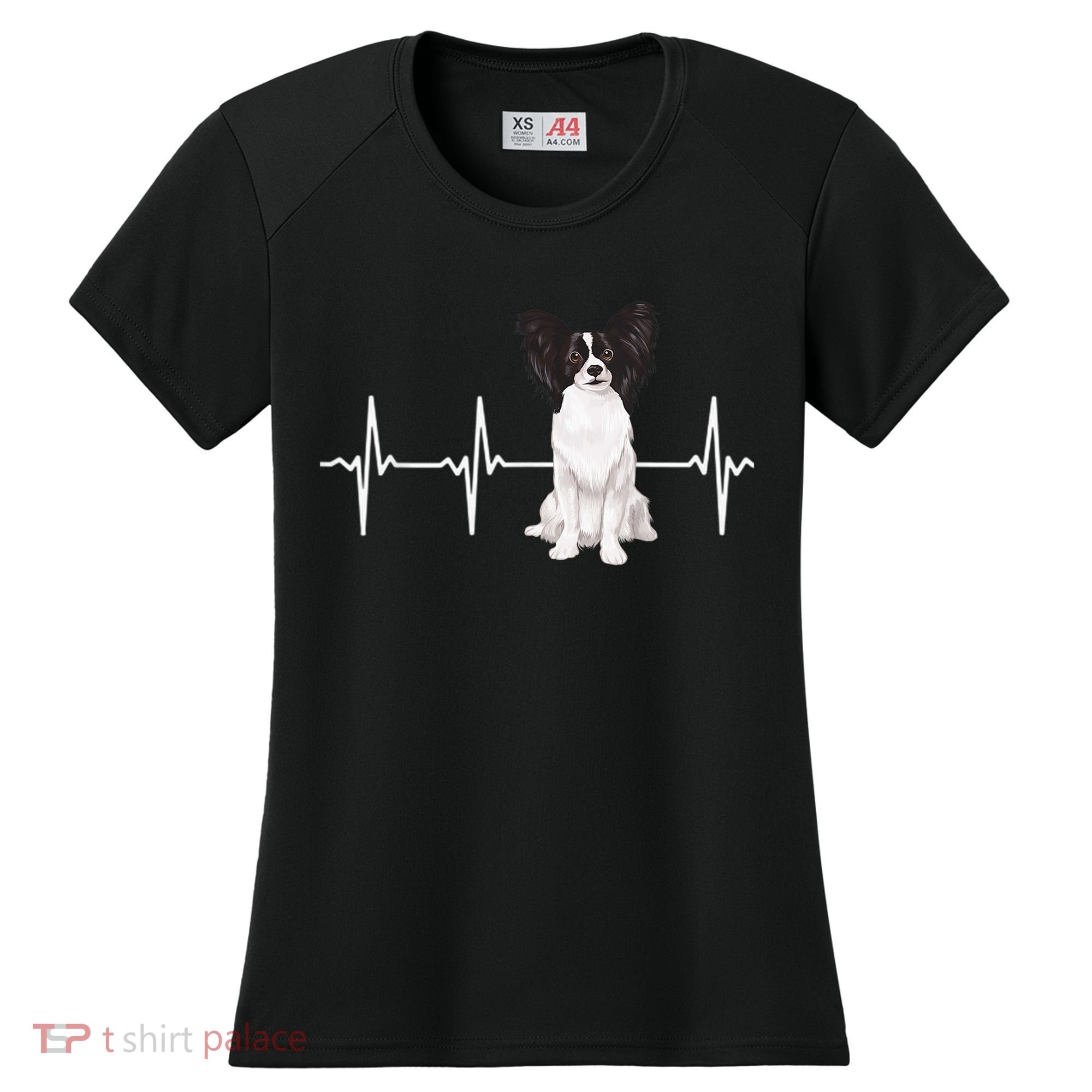 Papillon Heartbeat Dog Lover Women's Cooling Performance Crew T-Shirt