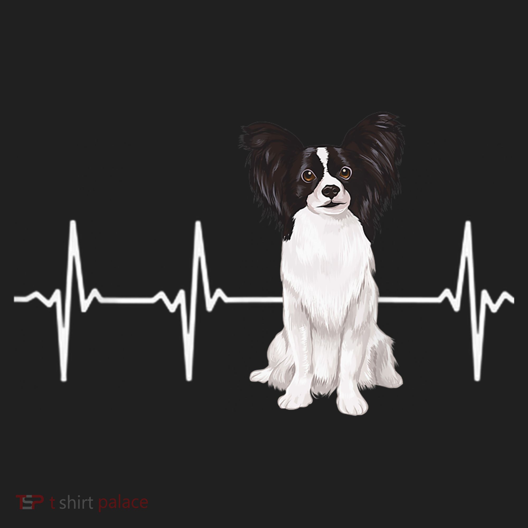 Papillon Heartbeat Dog Lover Women's Cooling Performance Crew T-Shirt