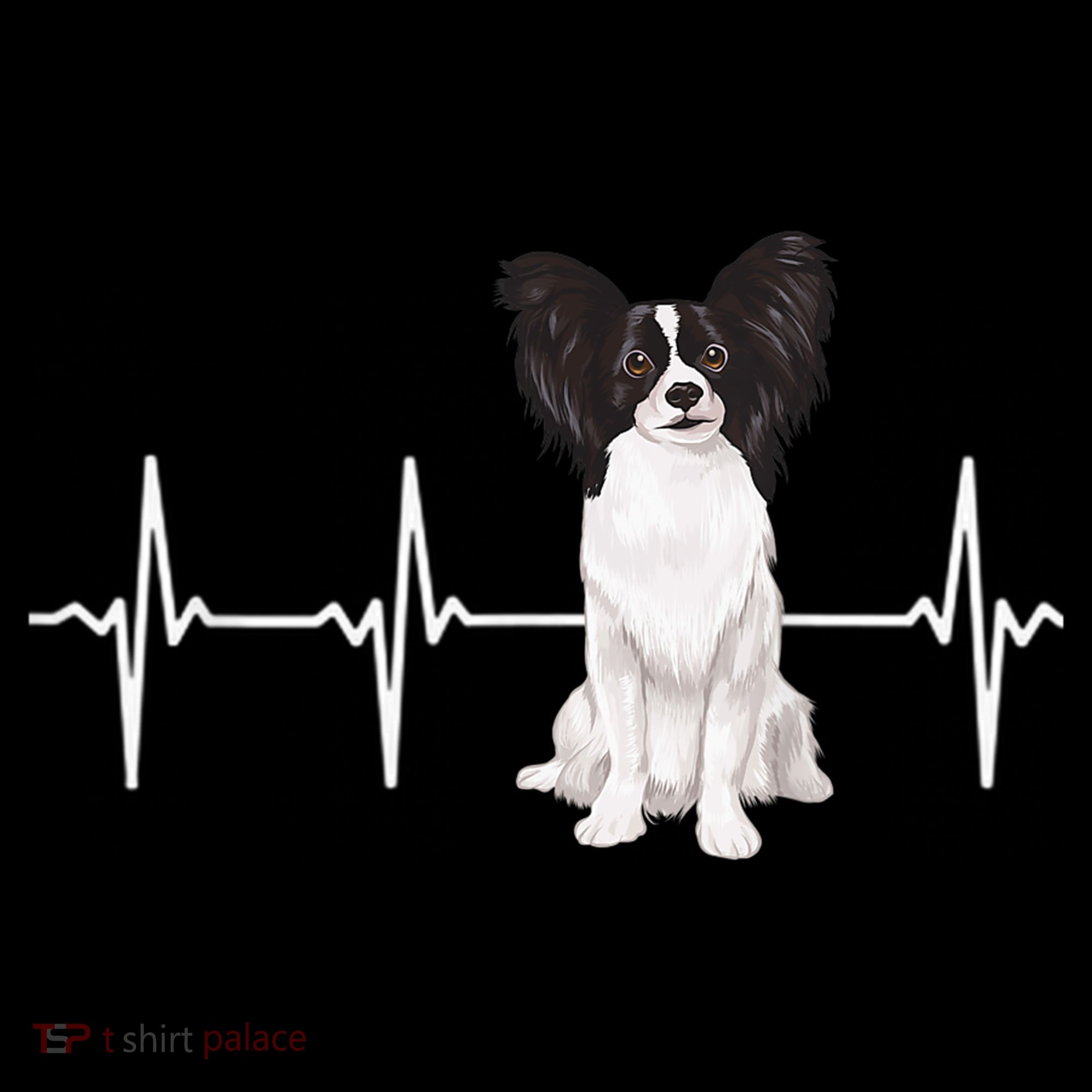 Papillon Heartbeat Dog Lover Ornament