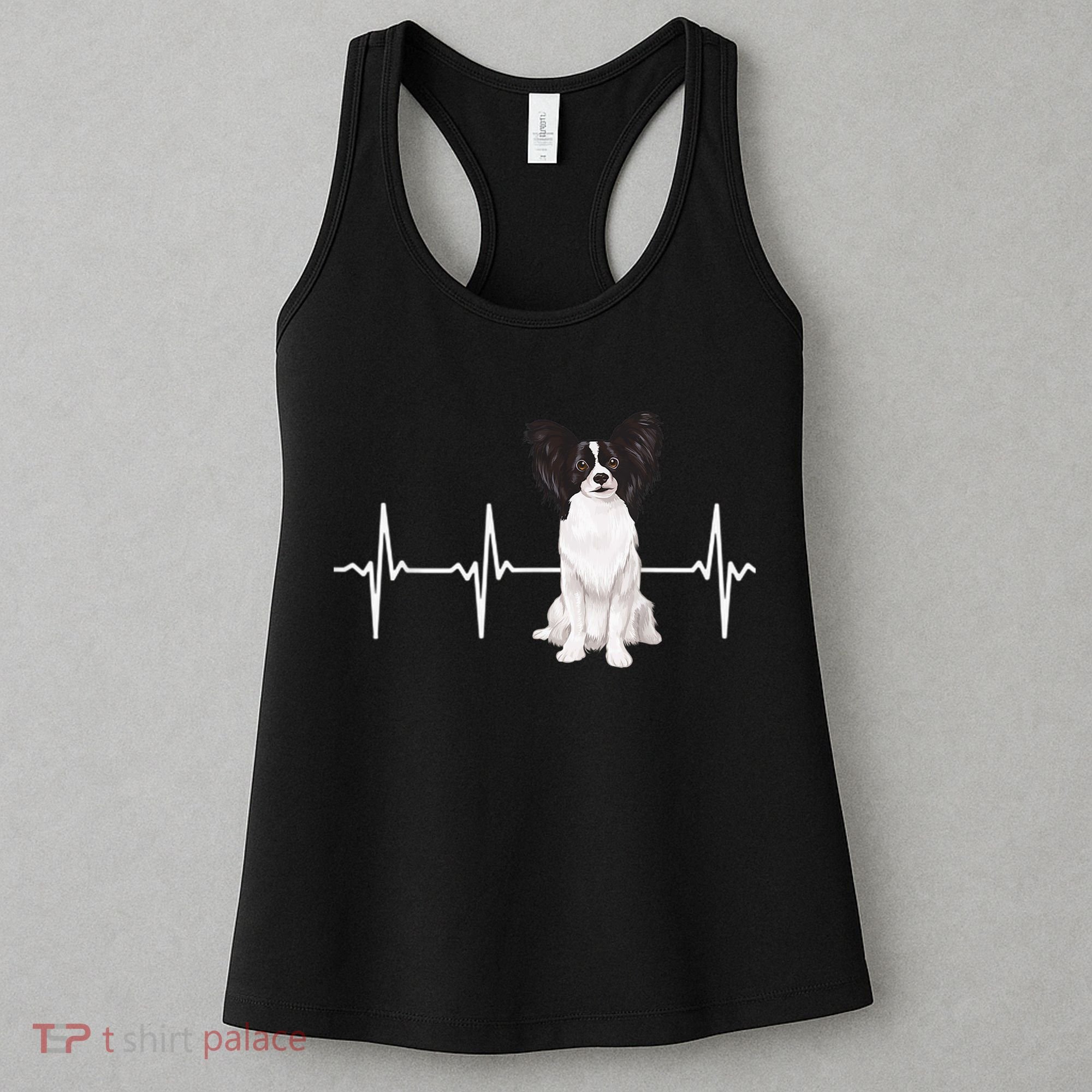 Papillon Heartbeat Dog Lover Women's Tank Top