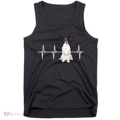 Papillon Heartbeat Dog Lover Tank Top