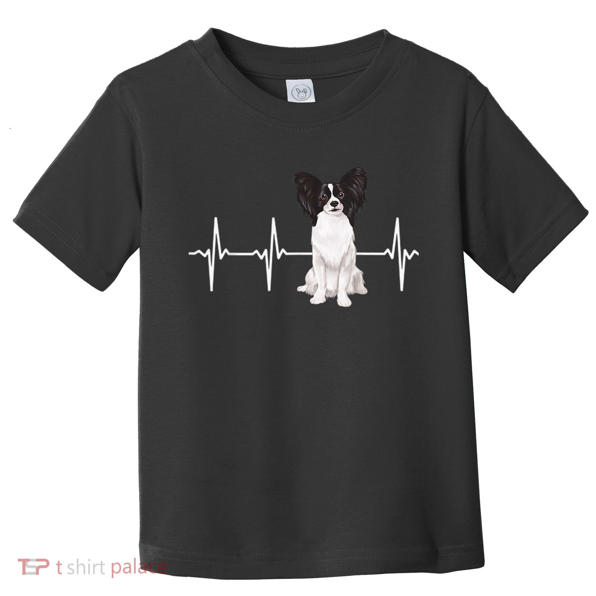 Papillon Heartbeat Dog Lover Toddler T-Shirt