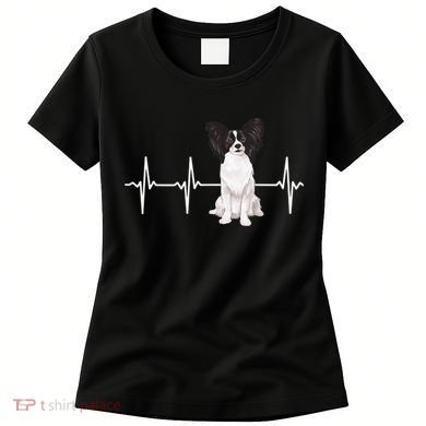 Papillon Heartbeat Dog Lover Women's T-Shirt