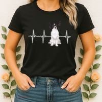Papillon Heartbeat Dog Lover Women's T-Shirt thumb 2