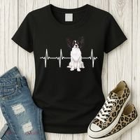 Papillon Heartbeat Dog Lover Women's T-Shirt thumb 3