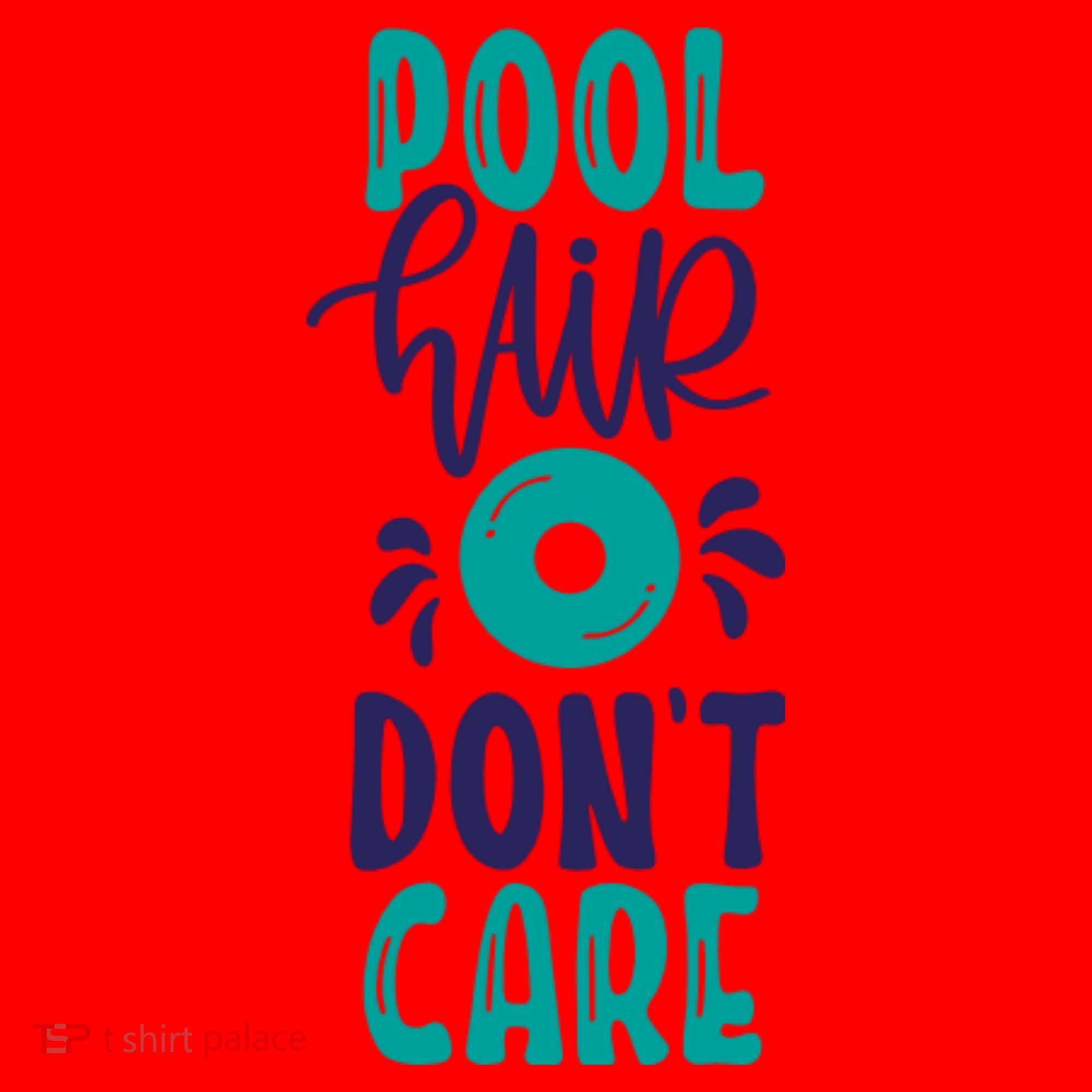 Pool Hair Don’T Care Santa Hat
