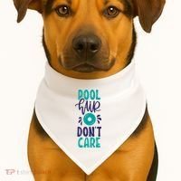 Pool Hair Don’T Care USA-Made Doggie Bandana thumb 1