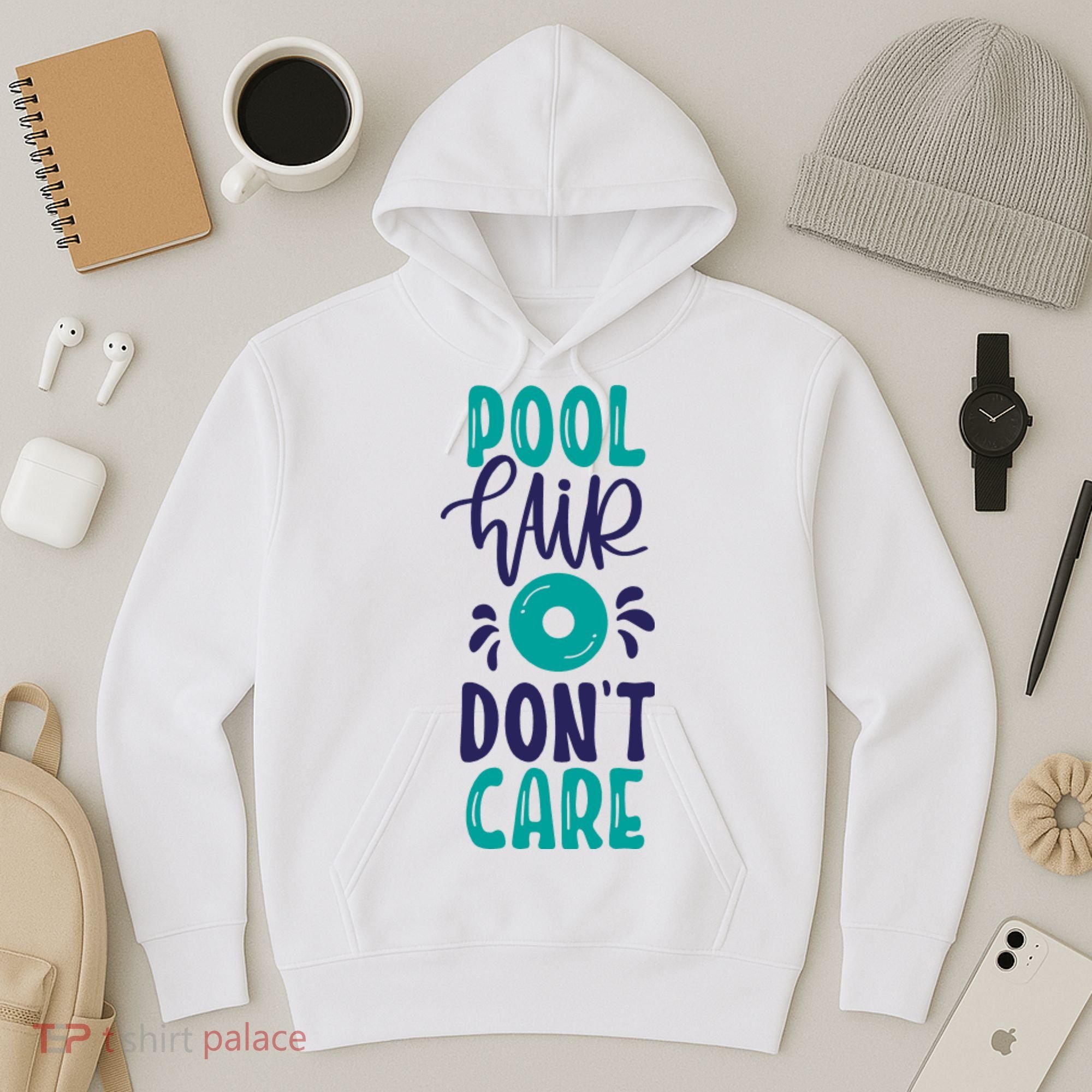 Pool Hair Don’T Care Hoodie