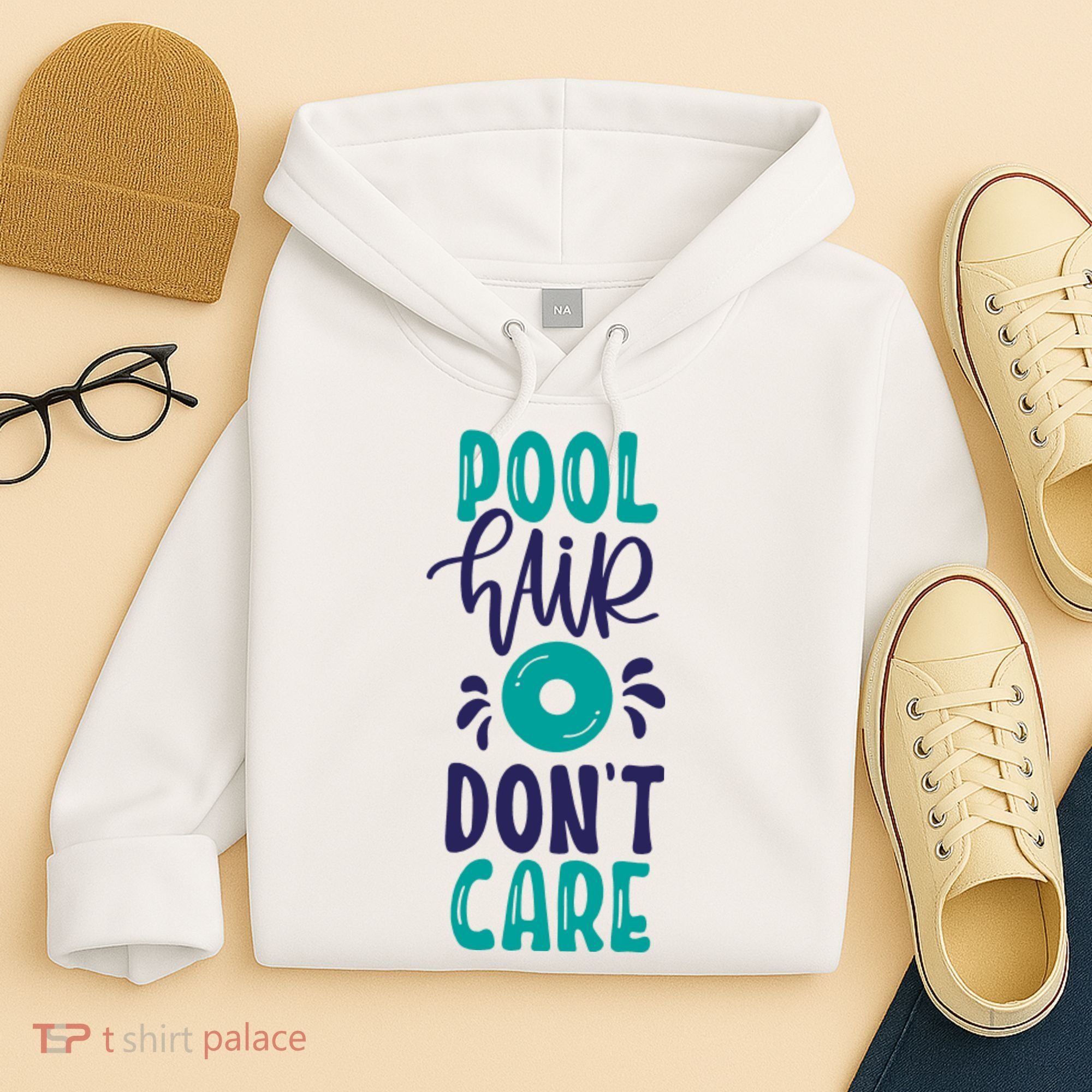 Pool Hair Don’T Care Hoodie