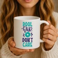 Pool Hair Don’T Care Coffee Mug thumb 3