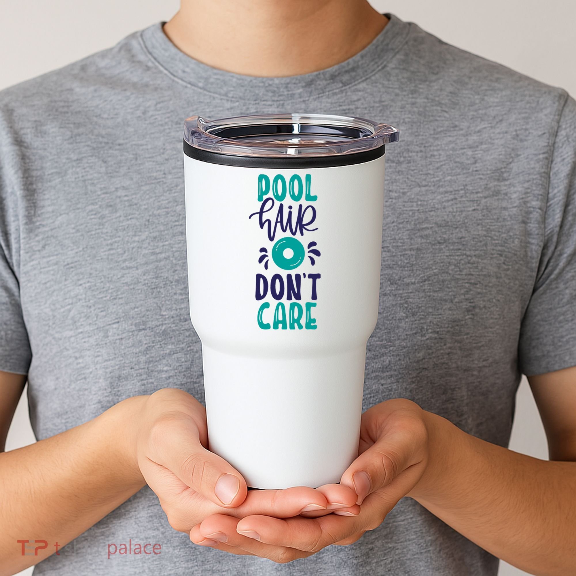 Pool Hair Don’T Care Tumbler