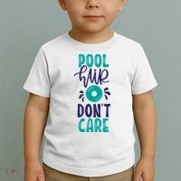 Pool Hair Don’T Care Toddler T-Shirt thumb 2