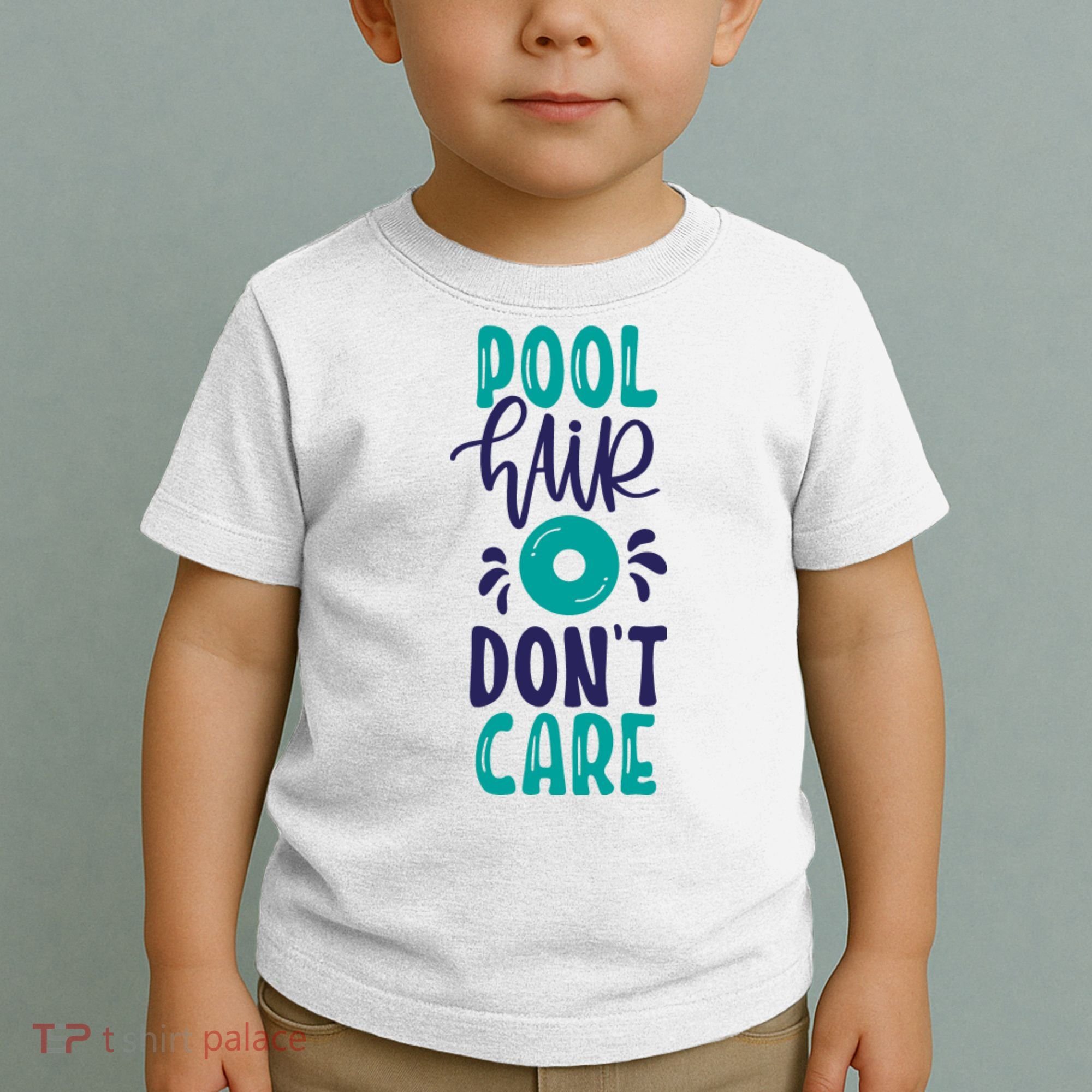 Pool Hair Don’T Care Toddler T-Shirt