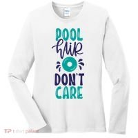 Pool Hair Don’T Care Women's Long Sleeve Shirt thumb 0