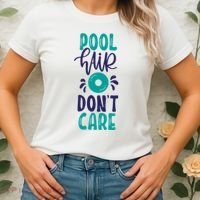 Pool Hair Don’T Care Women's T-Shirt thumb 2