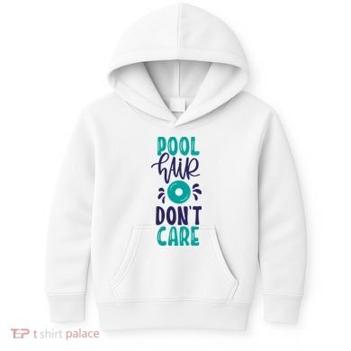 Pool Hair Don’T Care Kids Hoodie