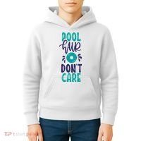 Pool Hair Don’T Care Kids Hoodie thumb 4