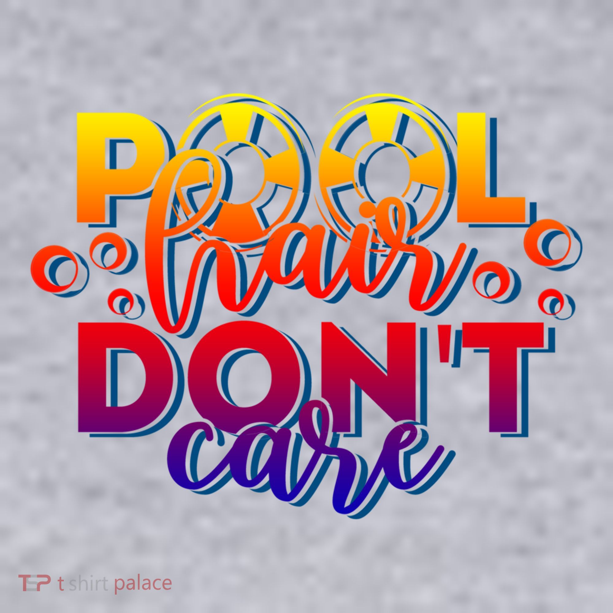 Pool Hair Dont Care Funny Pool Party Gift Women's Sweatshirt