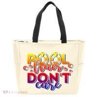 Pool Hair Dont Care Funny Pool Party Gift Tote Bag thumb 0
