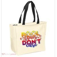 Pool Hair Dont Care Funny Pool Party Gift Tote Bag thumb 2