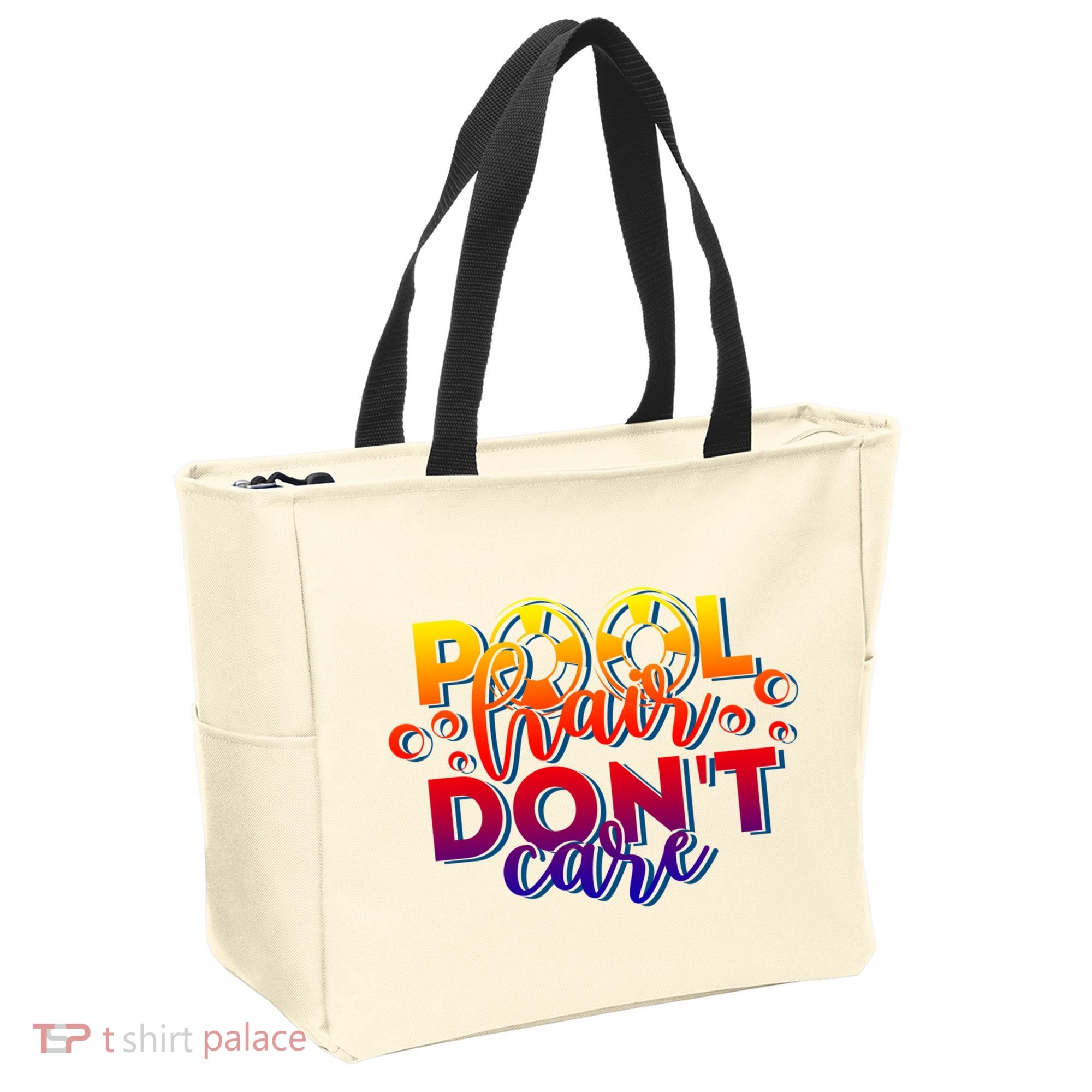 Pool Hair Dont Care Funny Pool Party Gift Tote Bag