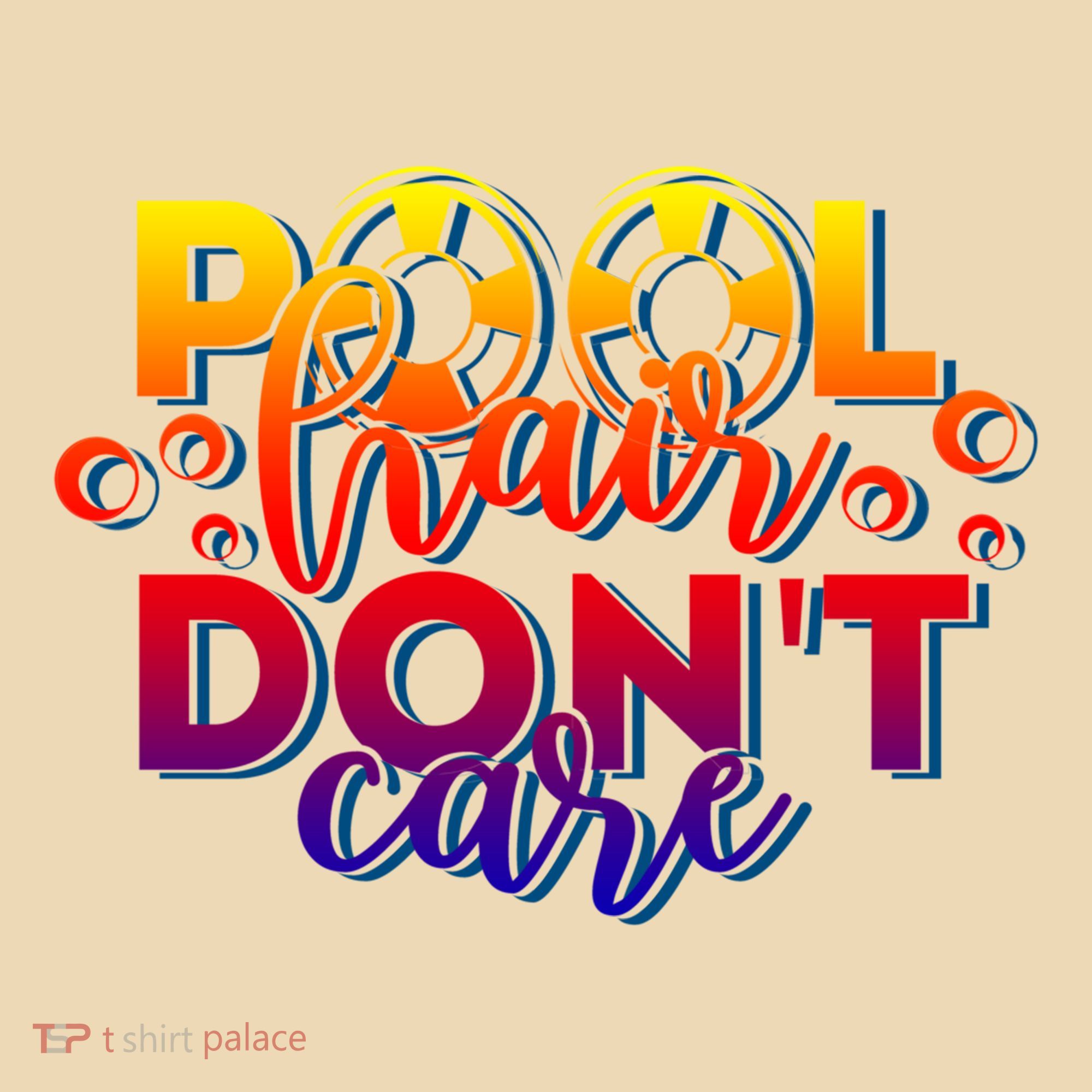 Pool Hair Dont Care Funny Pool Party Gift Tote Bag