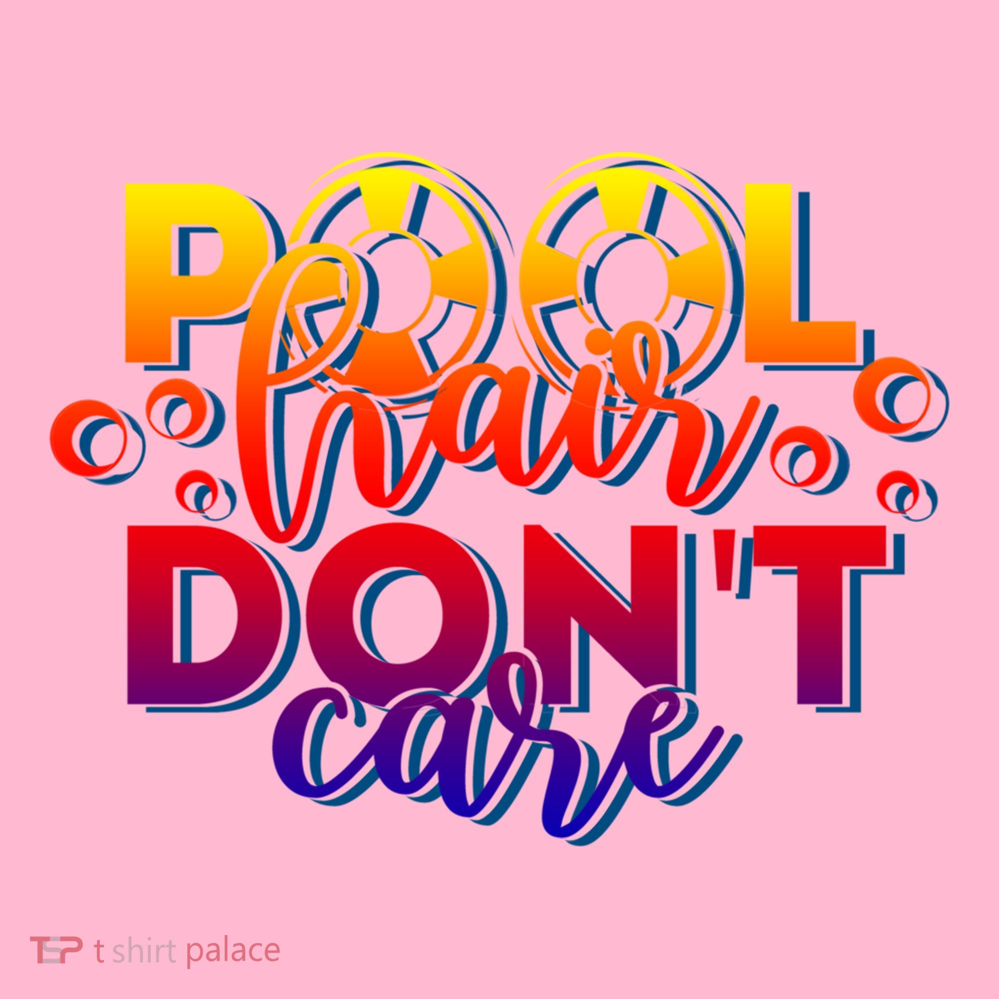 Pool Hair Dont Care Funny Pool Party Gift Coaster