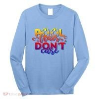 Pool Hair Dont Care Funny Pool Party Gift Long Sleeve Shirt thumb 0