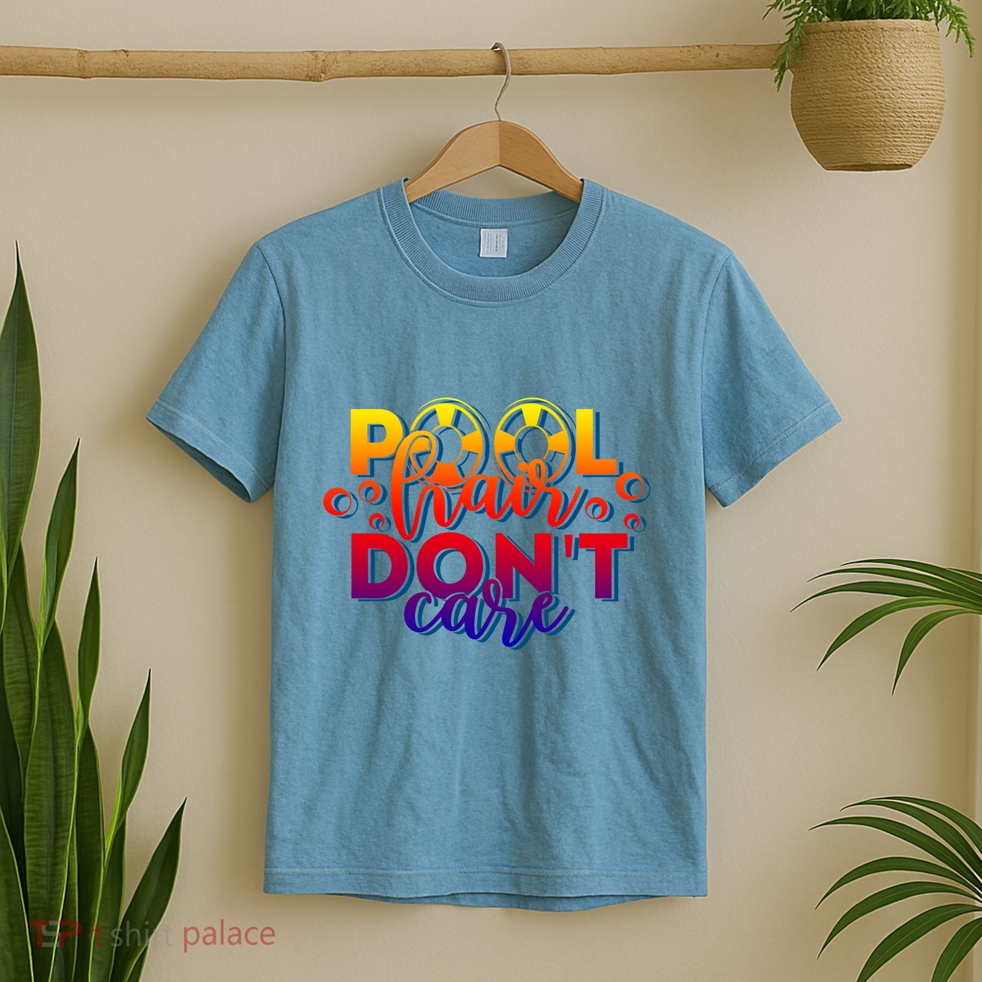 Pool Hair Dont Care Funny Pool Party Gift T-Shirt