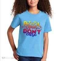 Pool Hair Dont Care Funny Pool Party Gift Kids T-Shirt thumb 2