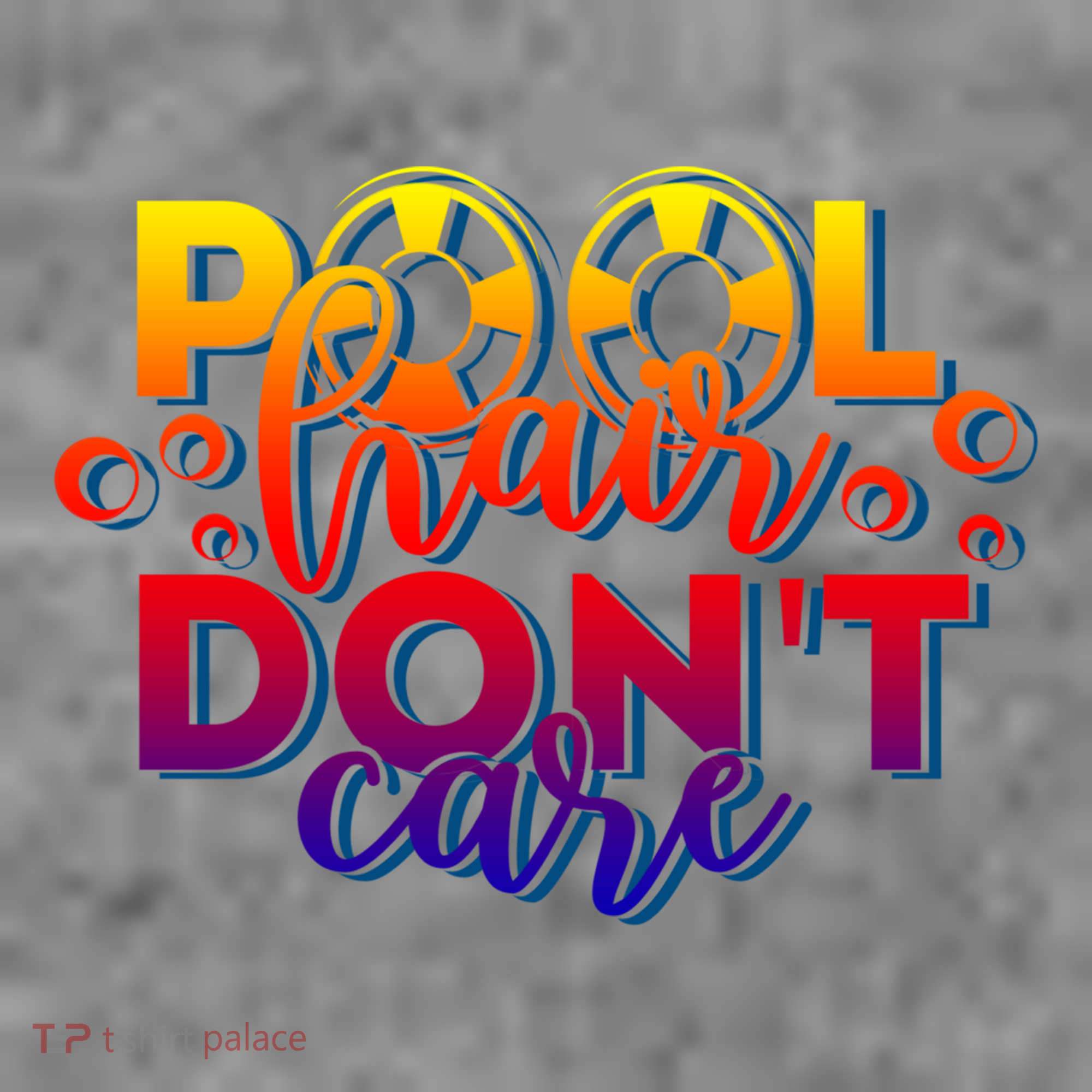 Pool Hair Dont Care Funny Pool Party Gift Toddler Hoodie