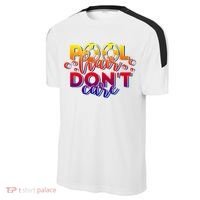 Pool Hair Dont Care Funny Pool Party Gift Sport-Tek Competitor United Soccer Jersey thumb 2
