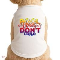 Pool Hair Dont Care Funny Pool Party Gift Doggie Tank thumb 0