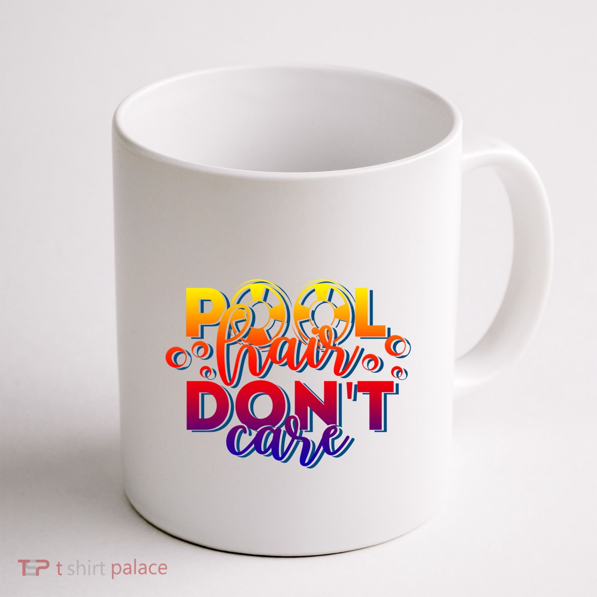 Pool Hair Dont Care Funny Pool Party Gift Coffee Mug