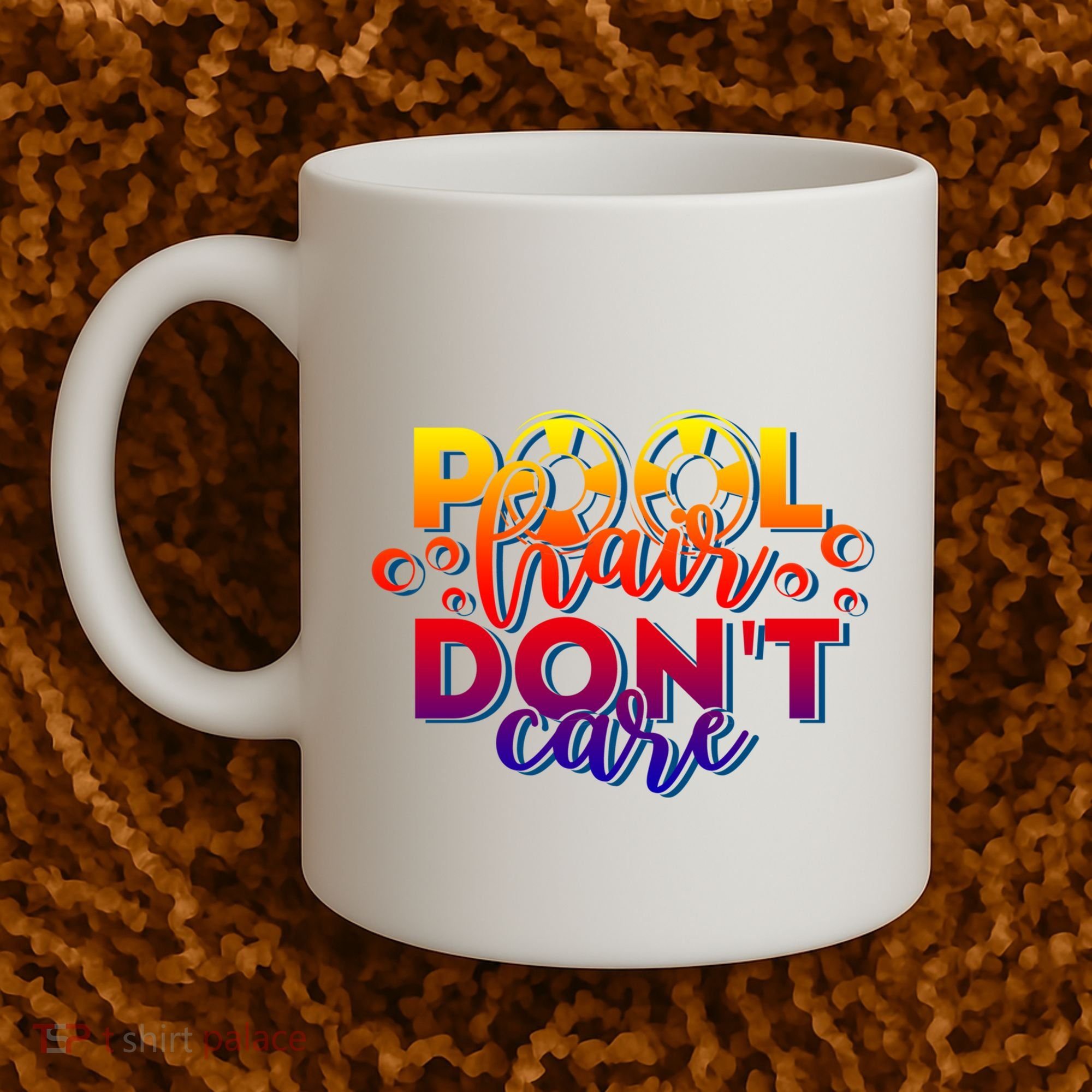 Pool Hair Dont Care Funny Pool Party Gift Coffee Mug