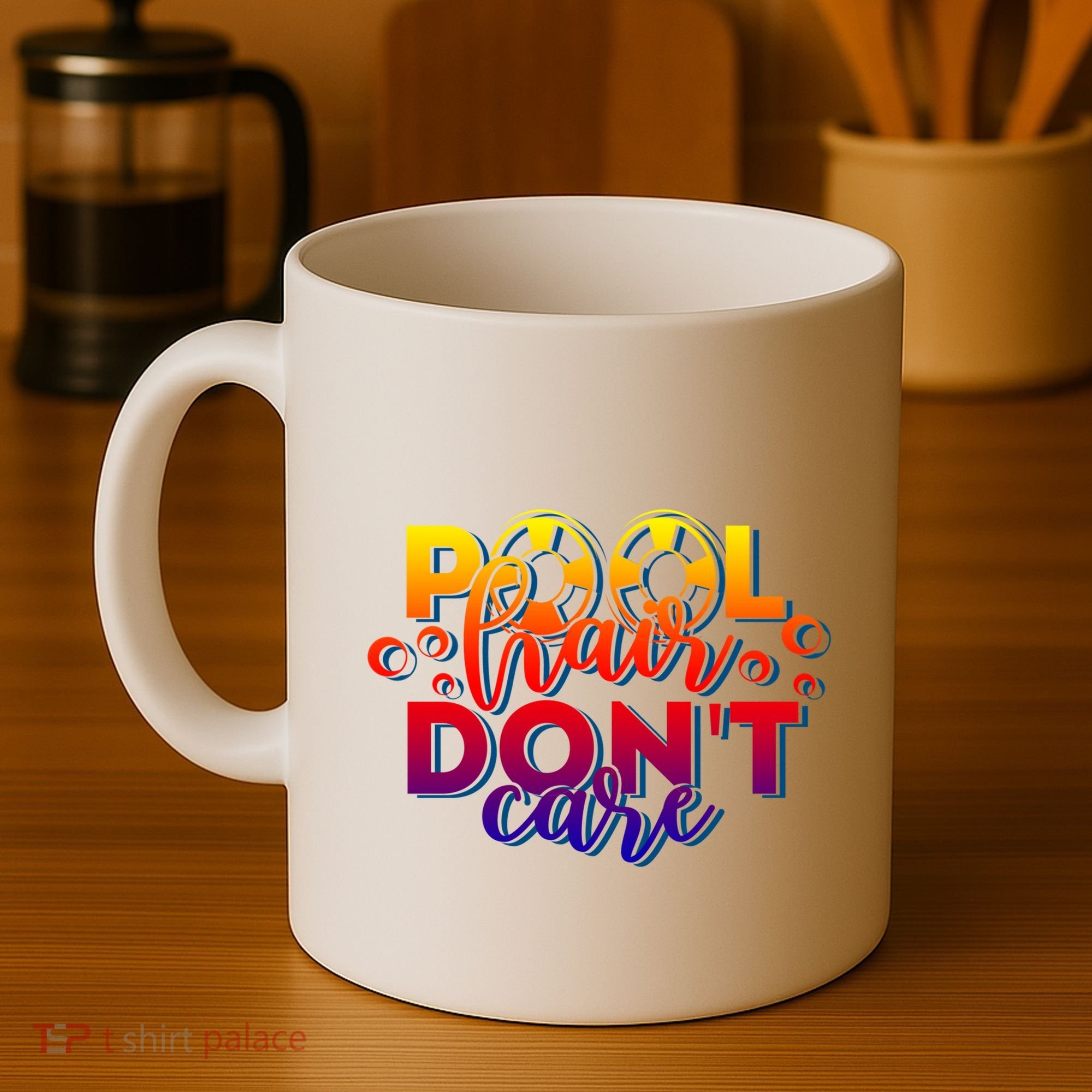 Pool Hair Dont Care Funny Pool Party Gift Coffee Mug