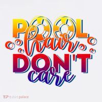 Pool Hair Dont Care Funny Pool Party Gift Women's Hoodie thumb 2
